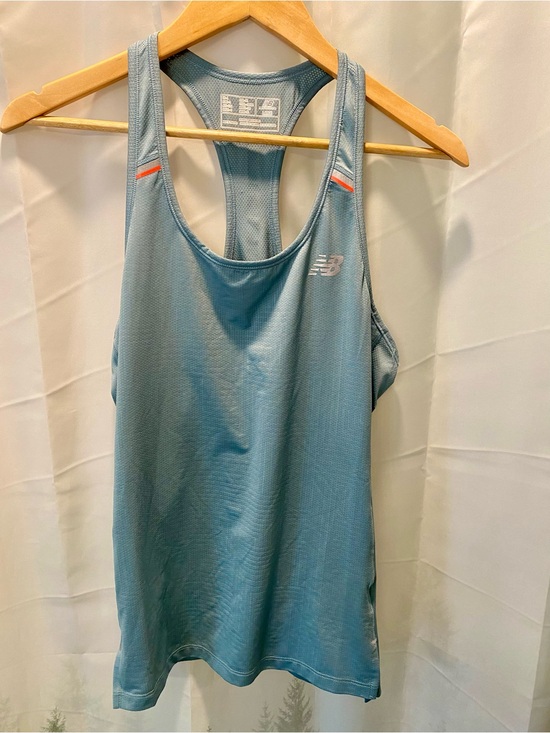 New Balance Tops - New Balance Light Blue Racerback Athletic Tank with Subtle Logo